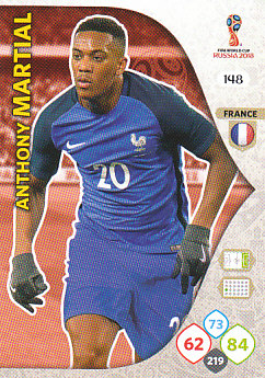 Anthony Martial France Panini 2018 World Cup #148